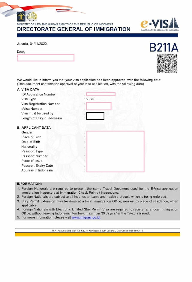 VISA C1 Extend (B211)